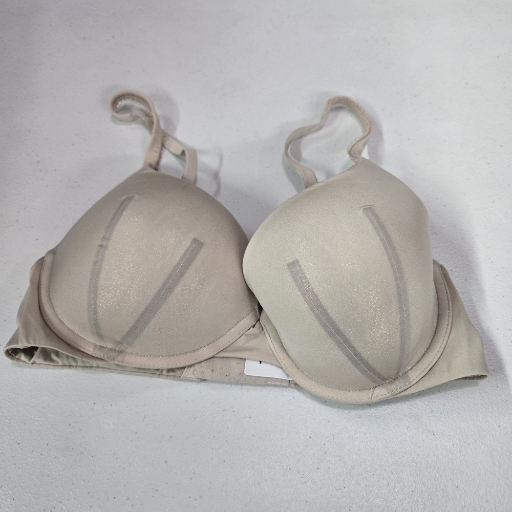Victoria's Secret Women Bra 34D Beige Body By Victoria Perfect Shape T Shirt
